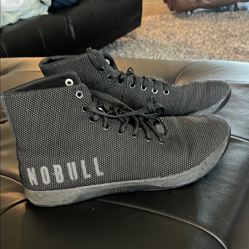 NOBULL Black and Gray High-Top Athletic Shoes